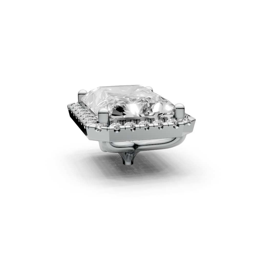 Radiant 3ct Centre Setting with Halo