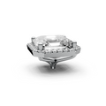 Asscher 3ct Centre Setting with Halo