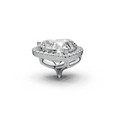 Heart 3ct Centre Setting with Halo