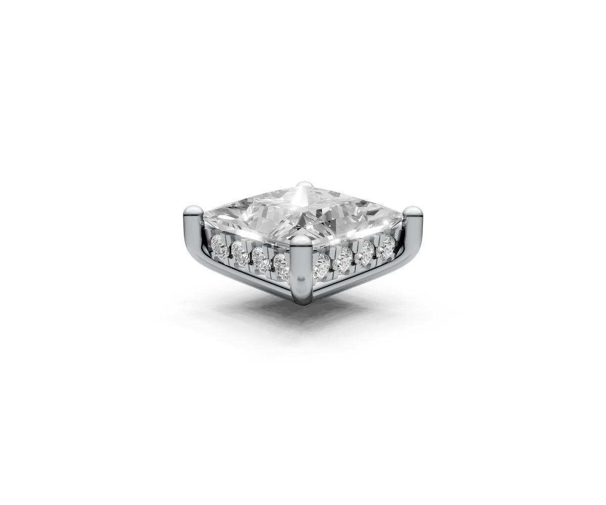 Princess 1ct Centre Setting with Hidden Halo