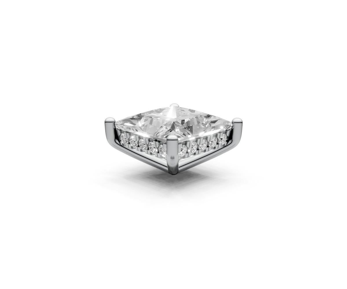 Princess 2ct Centre Setting with Hidden Halo