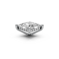 Princess 3ct Centre Setting with Hidden Halo