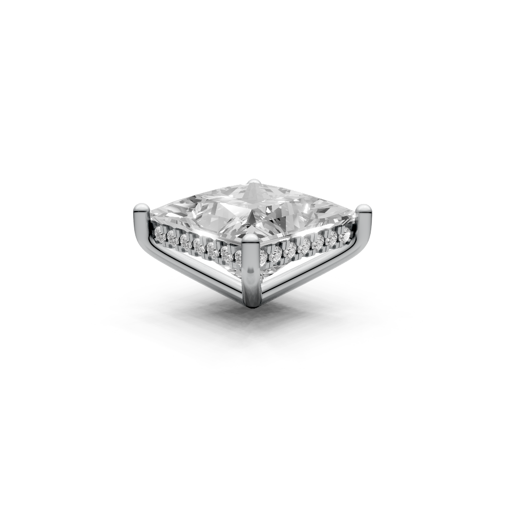 Princess 5ct Centre Setting with Hidden Halo