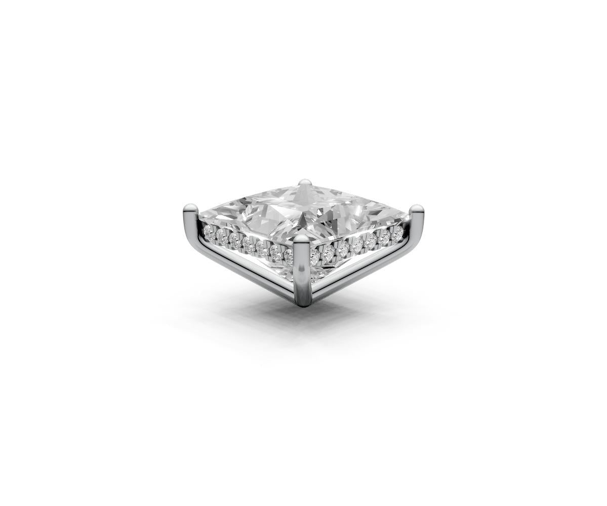 Princess 7ct Centre Setting with Hidden Halo