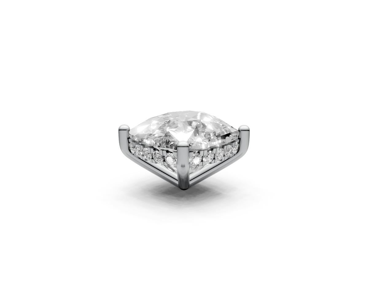 Cushion 5ct Centre Setting with Hidden Halo