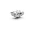 Emerald 1ct Centre Setting with Hidden Halo
