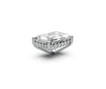 Emerald 2ct Centre Setting with Hidden Halo