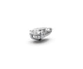 Pear 5ct Centre Setting with Hidden Halo