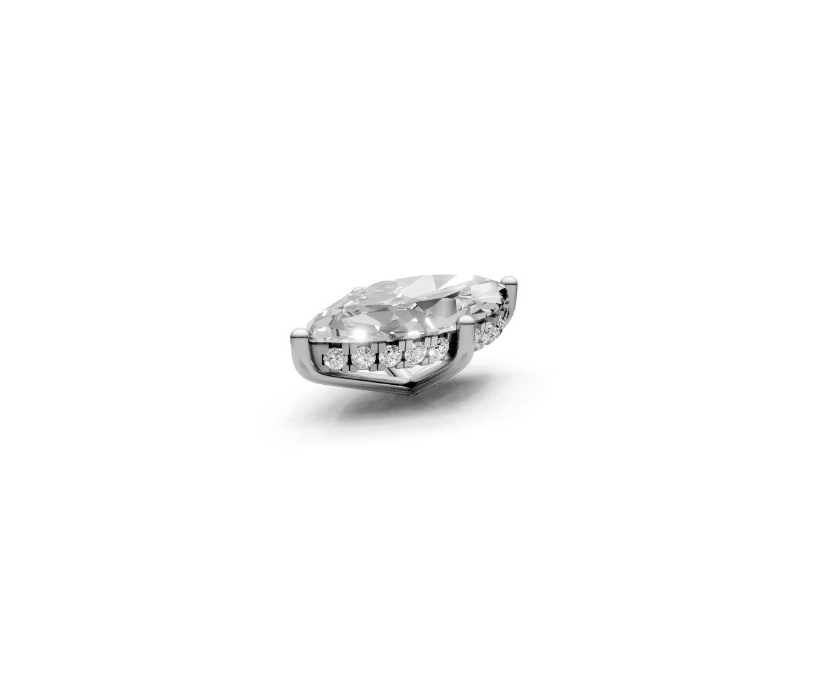 Marquise 2ct Centre Setting with Hidden Halo