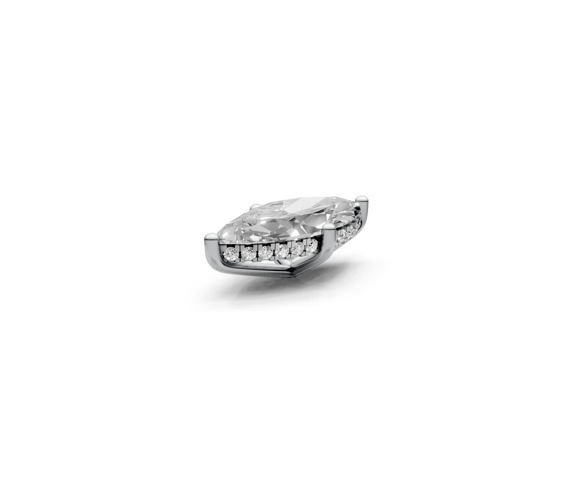 Marquise 3ct Centre Setting with Hidden Halo