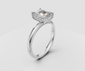 2ct Radiant Solitaire with Hidden Halo - Laboratory Grown Diamond