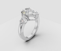 5ct Pear Solitaire with With Side Stones - Laboratory Grown Diamond