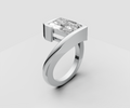 3ct Radiant Solitaire with Bypass - Laboratory Grown Diamond