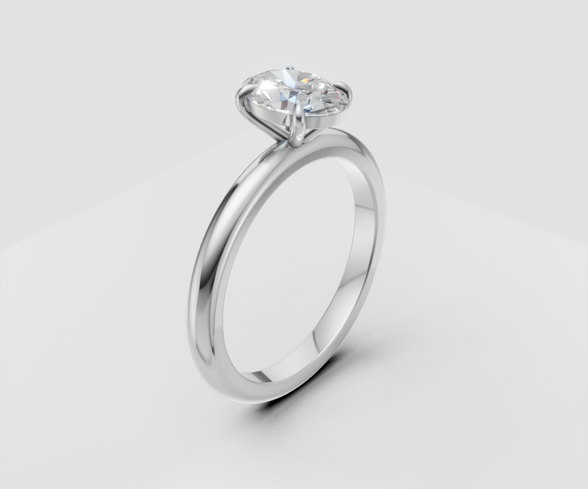 2ct Oval Solitaire - Laboratory Grown Diamond