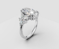 3ct Marquise Solitaire with With Side Stones - Laboratory Grown Diamond